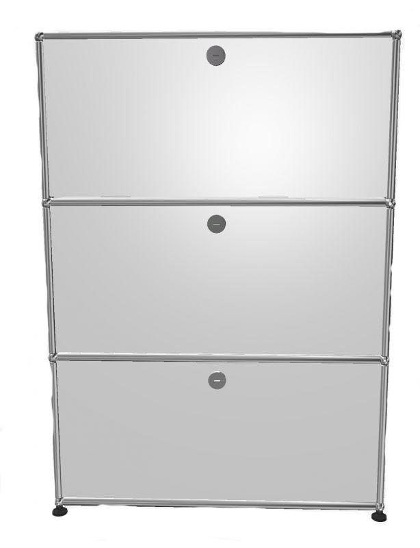 USM Haller Highboard 3 Tiroirs Blanc pur - FAST DELIVERY
